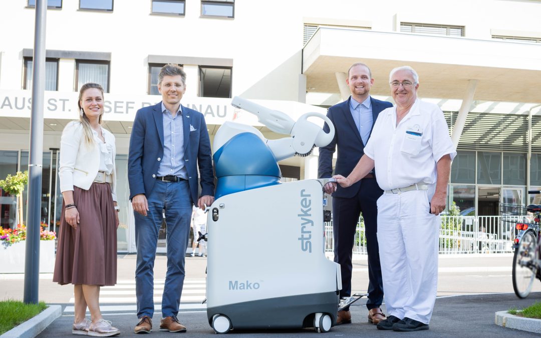 Nach erfolgreicher Testphase – neuer Mako-Endoprothetik-Roboter für Knie-Implantate im Krankenhaus Braunau